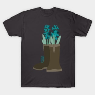 Hyacinth Rain Boots T-Shirt